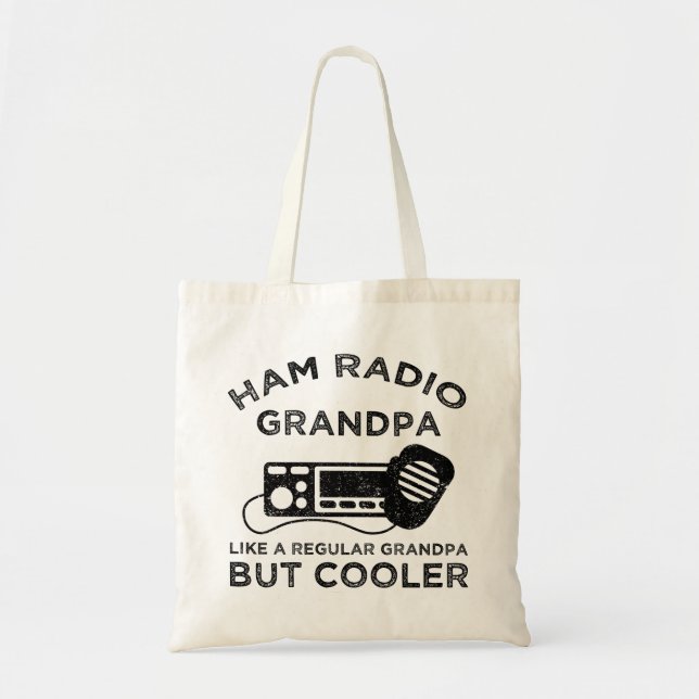 Tote Bag Ham Radio Grand-père Comme Un Grand-Père Régulier  (Devant)
