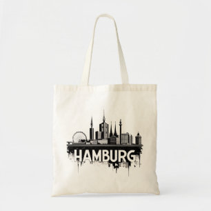 Tote Bag Hamburg Allemagne Skyline–Paysage Urbain Reflet Ur