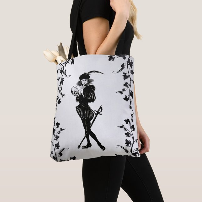 Tote Bag Hamlet Alas Pauvre Yorick ! (De près)