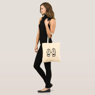 Tote Bag Hamsa algérienne Amazigh avec le mal de l'oeil