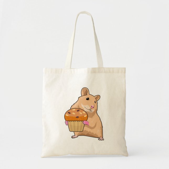 Tote Bag Hamster avec Muffin (Devant)