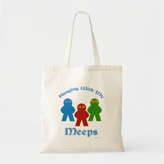 Tote Bag Hanging With My Meeps Game Night Fun (Devant)