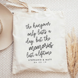 Tote Bag Hangover Souvenirs Funny Mariage Faveur