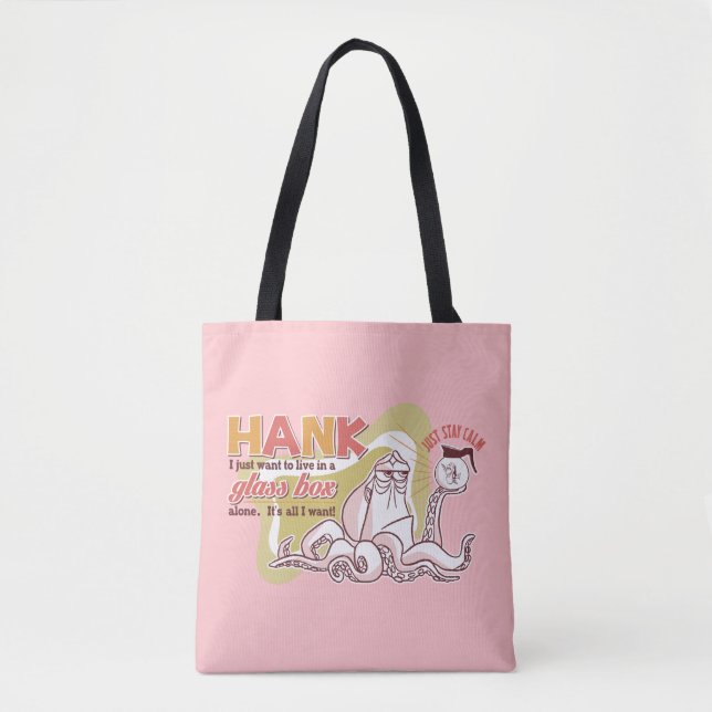 Tote Bag Hank| Vivre seul dans une boîte de verre (Devant)