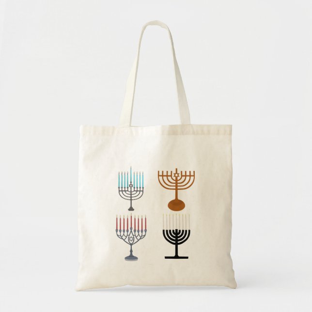 Tote Bag Hanoukka judaïsme religion juive (Devant)