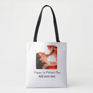 Tote Bag Happy 1st Mother's Day meilleure maman jamais ajou