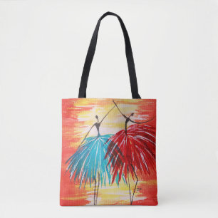 Tote Bag Happy Dance All-Over-Print Épaule Fourre-tout