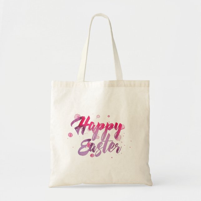Tote Bag Happy Easter Fourre-tout - Créez votre propre (Devant)