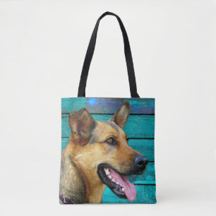 Tote Bag Happy German Shepherd dog
