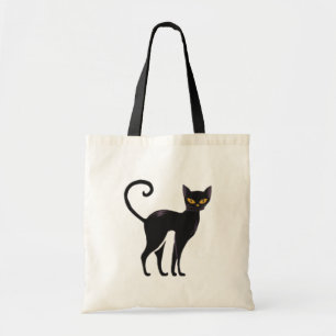 Tote Bag Happy Halloween Chat noir saison Éffrayante