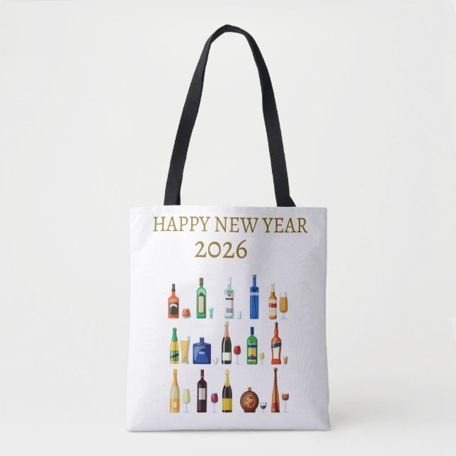 Tote Bag Happy New Year  Bag (Devant)