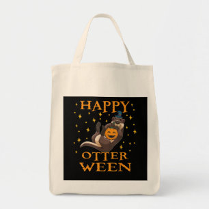 Tote Bag Happy Otterween Mignonne Louter de mer Halloween C