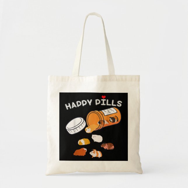 Tote Bag Happy Pill Guinée Pig (Devant)