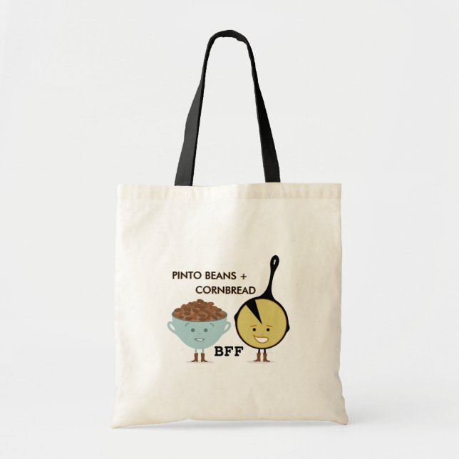 Tote Bag Haricots de Pinto et meilleurs amis de pain de (Devant)