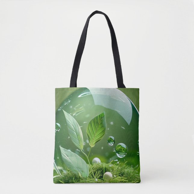 Tote Bag Harmonie de bulle verdoyante (Devant)