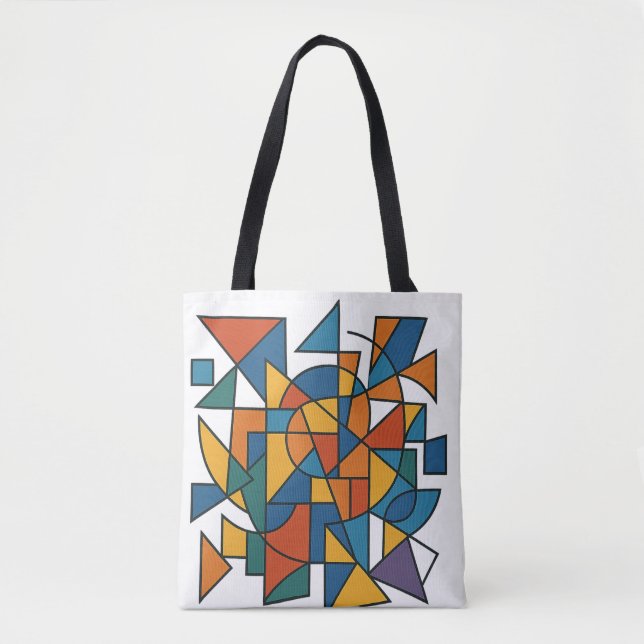 Tote Bag Harmonie géométrique (Devant)