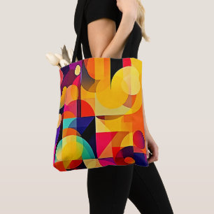 Tote Bag Harmonie géométrique vive