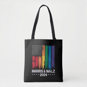 Tote Bag Harris Waltz 2024 Election Gay Tim Waltz LGBTQ