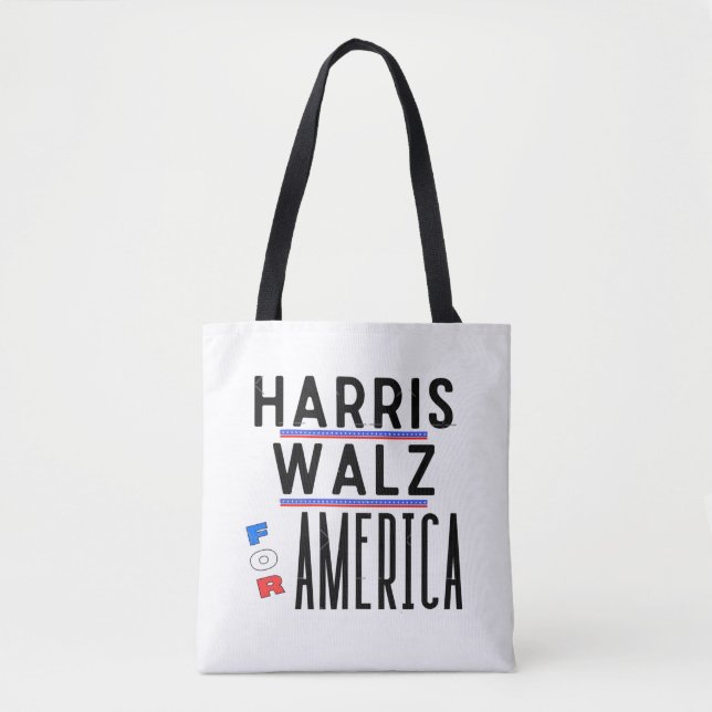 Tote Bag Harris Walz 2024 Pin (Devant)