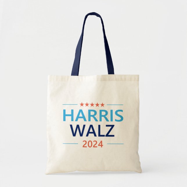 Tote Bag Harris Walz 2024 pour le président (Devant)
