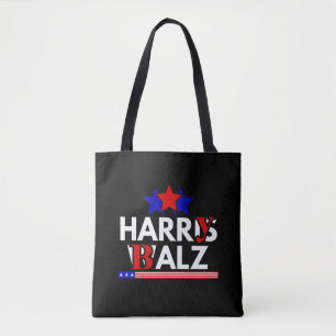 Tote Bag Harris Walz 24 Harry Balz 2024 Mème Démocrates