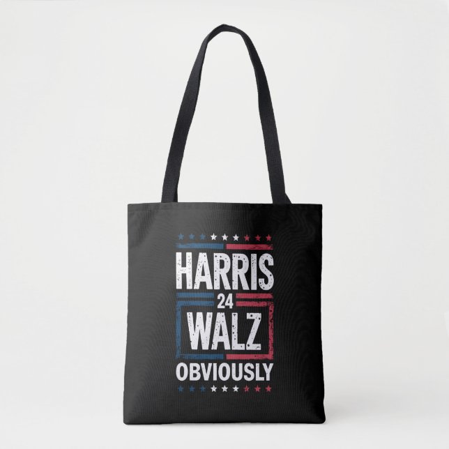 Tote Bag Harris Walz de toute évidence Harris Waltz 2024 El (Devant)