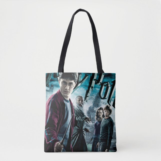 Tote Bag Harry Potter avec Dumbledore Ron et Hermione 1 (Devant)