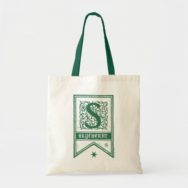 Tote Bag Harry Potter | Bannière du monogramme de Serpentar (Devant)