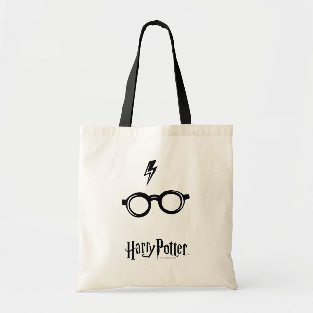 Tote Bag Harry Potter | Éclair de voiture et lunettes (Devant)