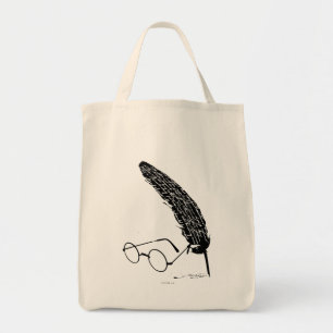 Tote Bag Harry Potter Glasses And Quill
