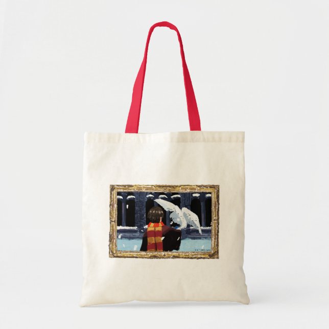 Tote Bag HARRY POTTER™ & Hedwig dans la neige (Devant)