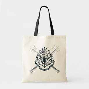 Tote Bag Harry Potter   Hogwarts Crossed Wands Crest