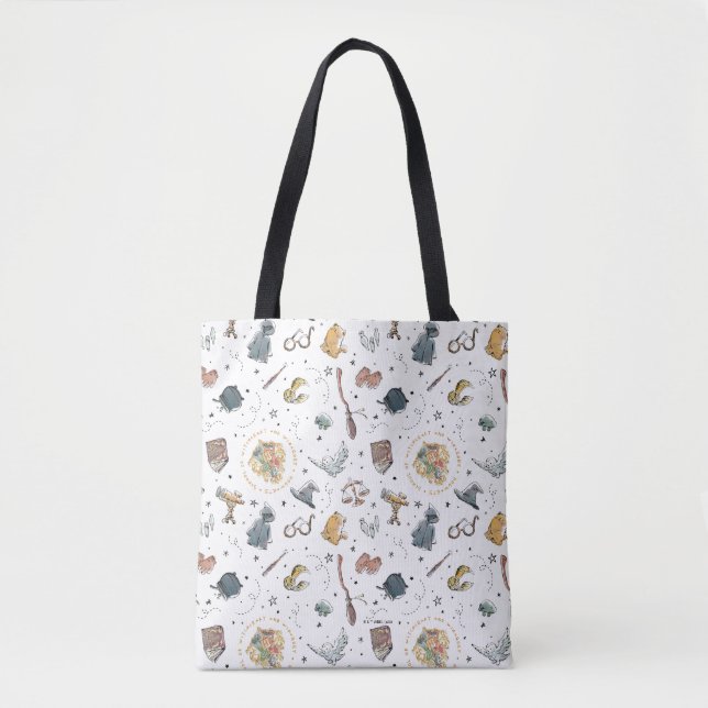 Tote Bag HARRY POTTER™ Icons Pattern (Devant)