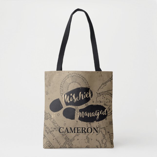 Tote Bag Harry Potter | MISCHIEF MANAGED™ Mappage Empreinte (Devant)