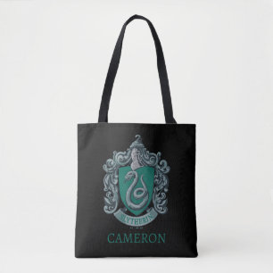 Tote Bag Harry Potter Slytherin Crest Vert Grand Fourre-t