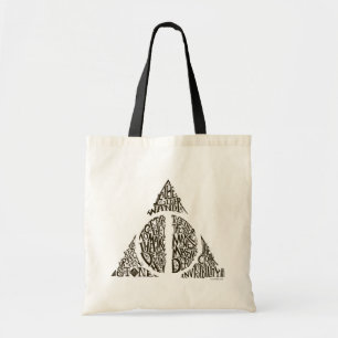 Tote Bag Harry Potter Sortilège RELIQUES DE LA MORT Typog