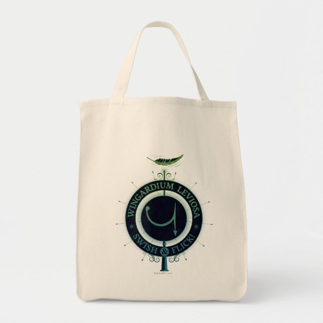 Tote Bag Harry Potter Spell | Wingardium Leviosa Graphic (Devant)