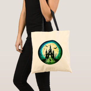Tote Bag Hauné Château Happy Halloween Déplaisant