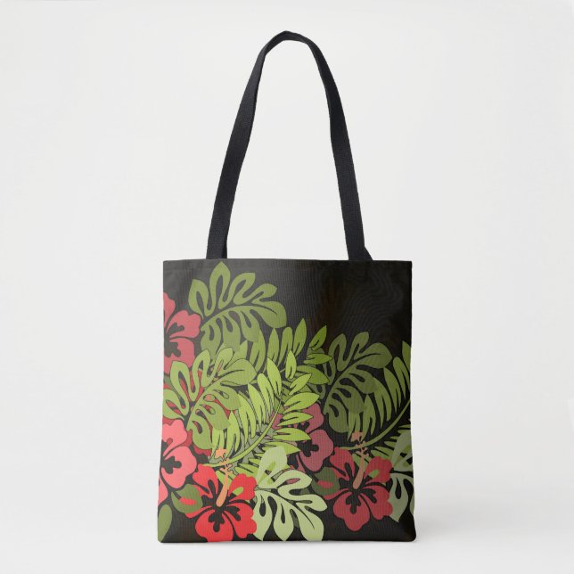 Tote Bag Hawaii Aloha Flower Art Print (Devant)