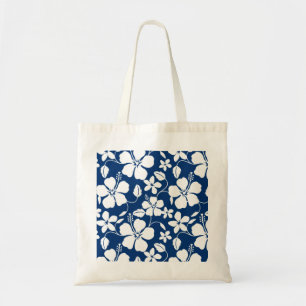 TOTE BAG HAWAIIAN HULA (HIBISCUS) NAVY