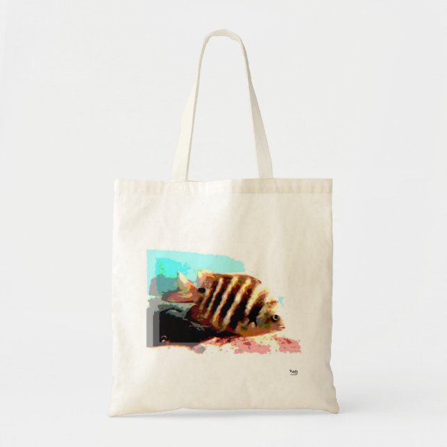 Tote Bag Hawaiin Striped Fish Beach Fourre-tout (Devant)