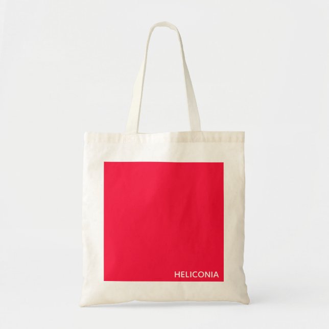 Tote Bag Heliconia red color (Devant)
