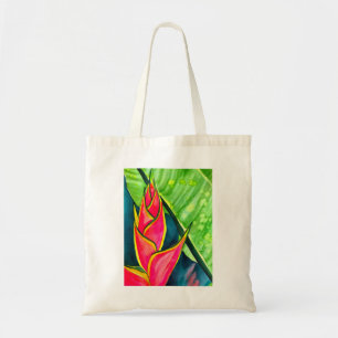 Tote Bag Hélicoptère aquarelle fleur tropicale