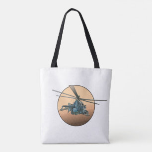 Tote Bag Hélicoptère de dessin