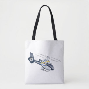 Tote Bag Hélicoptère de dessin