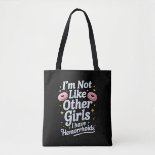 Tote Bag Hémorroïdes gênantes Humour adulte inapproprié