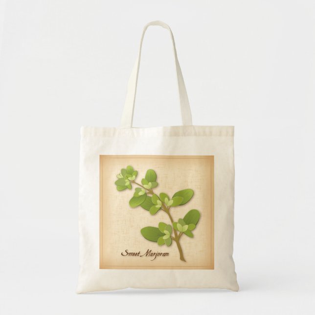 Tote Bag Herb de Sweet Marjoram (Devant)