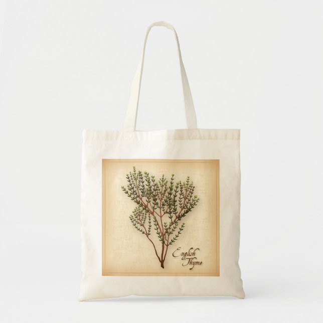 Tote Bag Herbe de thym anglaise (Devant)