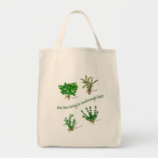 Tote Bag Herbs of Parsley, Sage, Rosemary et Thyme