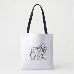 Tote Bag Hérisson et fraises